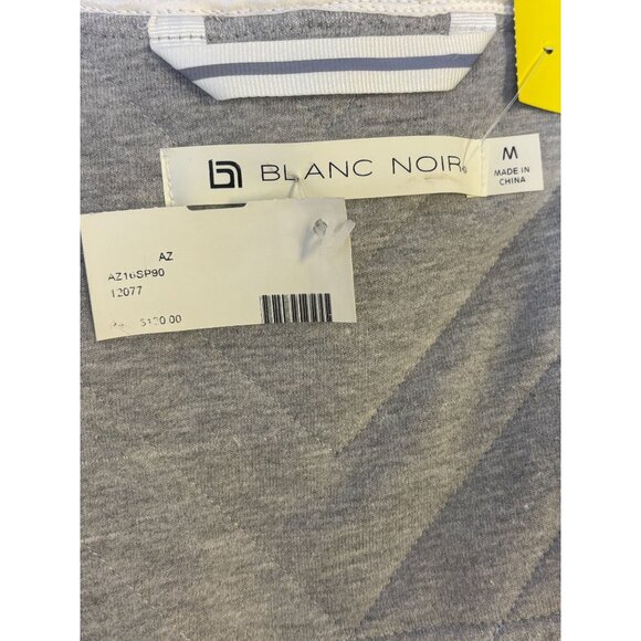 NWT Blanc Noir Sleeveless Hooded Wrap Vest Gray M - Picture 8 of 9
